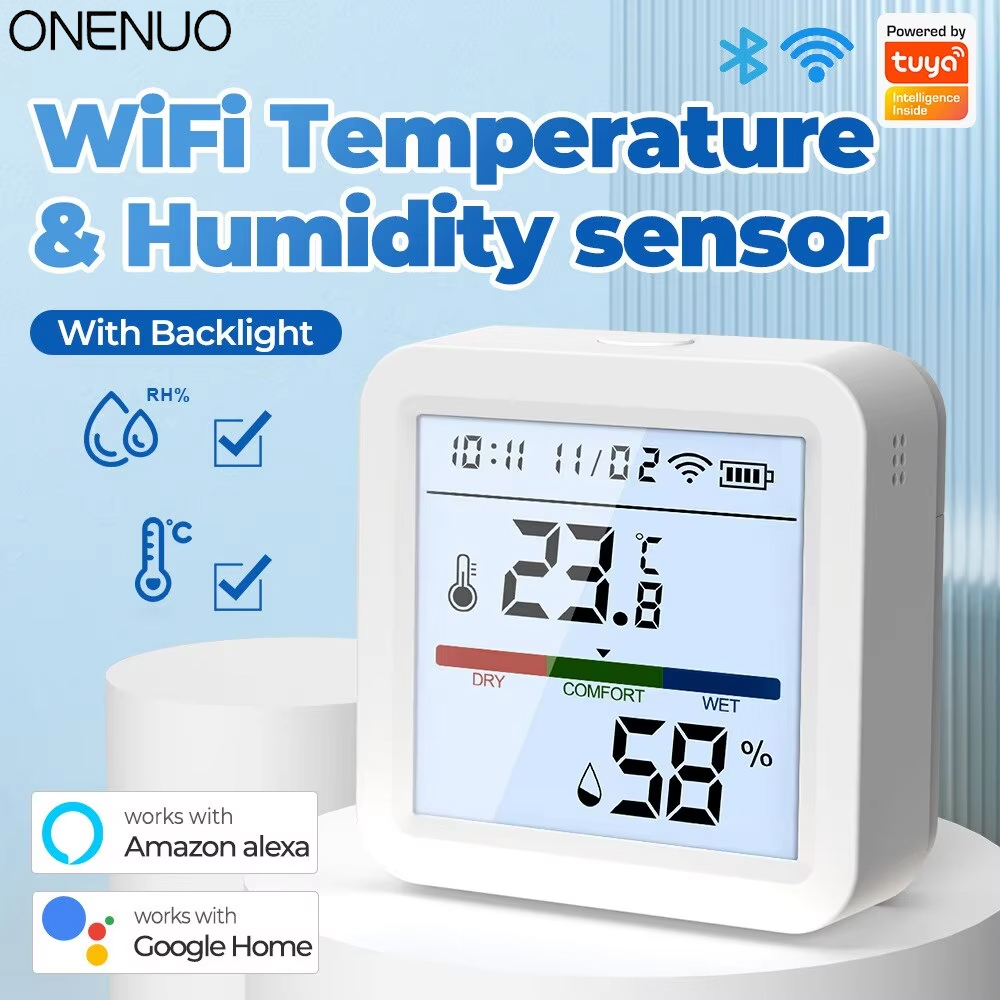 Digital Hygrometer Probe - Tuya-Sensor de Temperatura e Umidade WiFi,