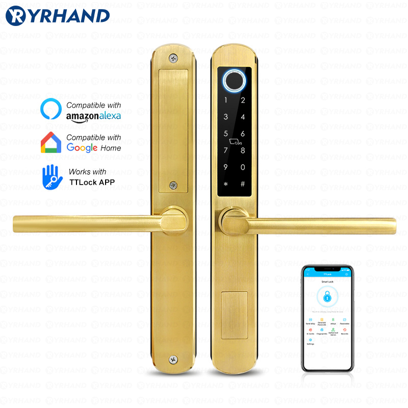 Glass Door Hinge - Fechadura inteligente de vidro deslizante de