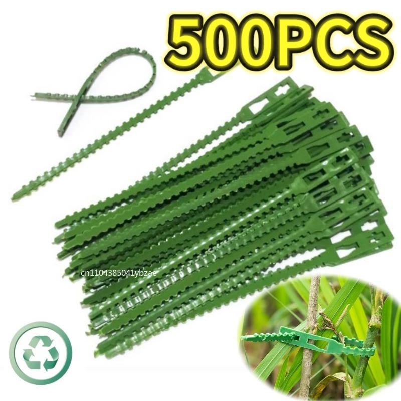 Vine Climbing Plastic - 50-1000 pces ajustável plástico planta abraçadeiras