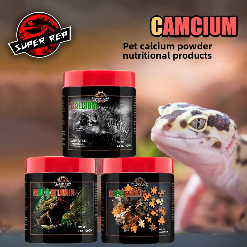 Vitamin D3 Reptile - SuperRep Reptile Calcium Pro-Vitamina e mistura