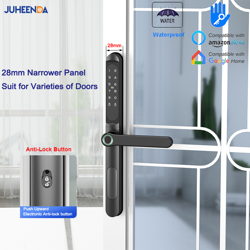 Glass Door Hinge - Electronic Sliding Glass Door Lock, TTLock