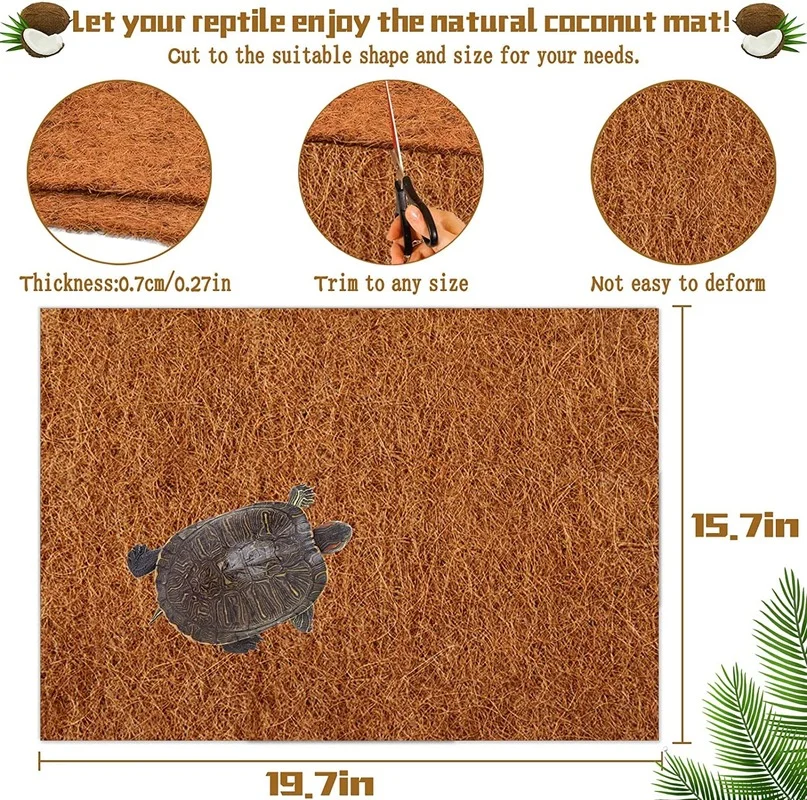 Réptil tapete natural fibra de - Substrate Coconut Fiber avaliação e preço