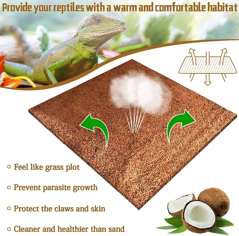 Réptil tapete natural fibra de - Substrate Coconut Fiber avaliação e preço