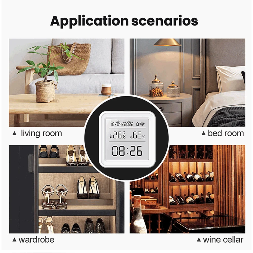 Tuya zigbee wifi sensor de umi - Digital Hygrometer Probe avaliação e preço